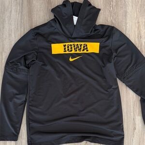 Iowa Hawkeyes Men Long Sleeve Hooded Tee
